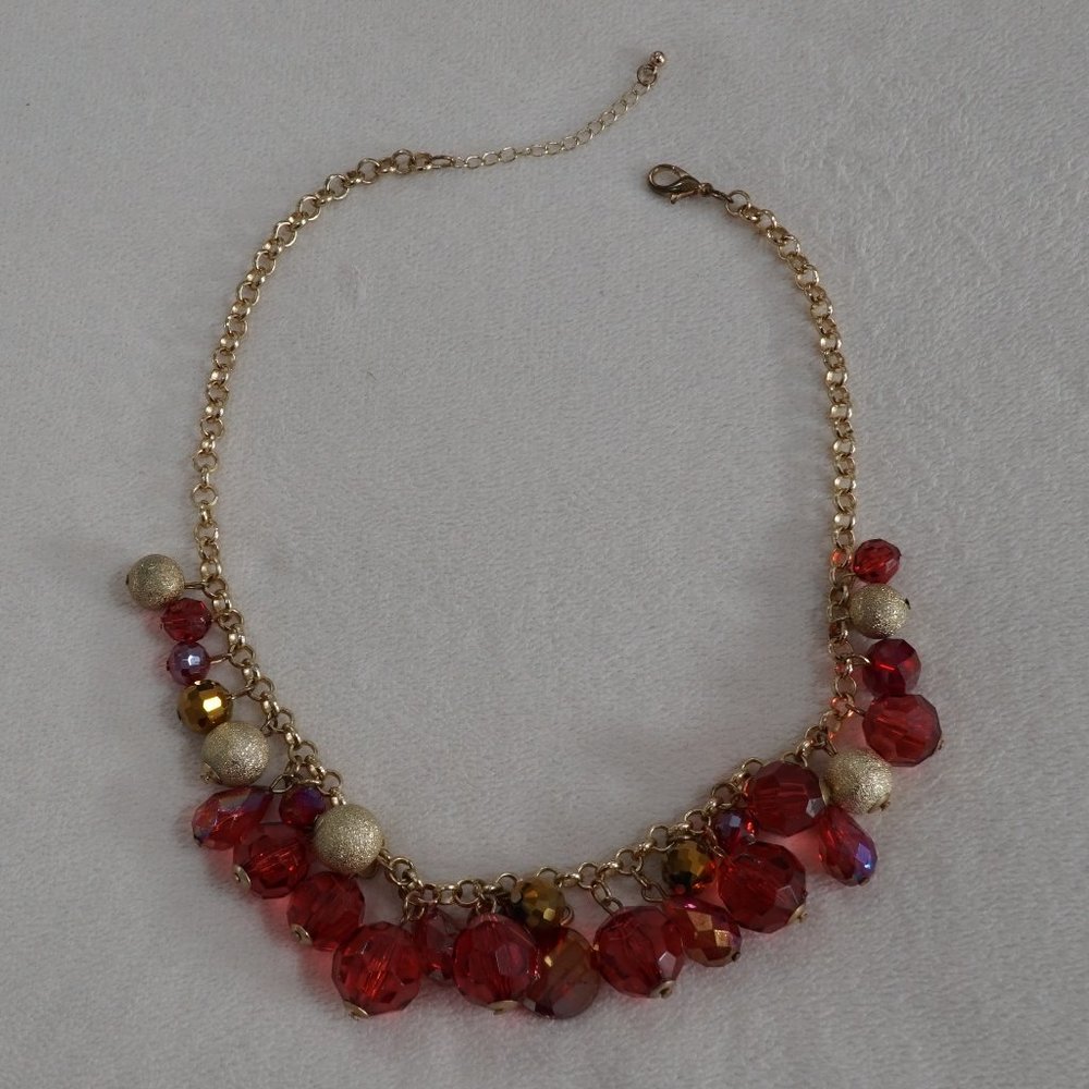 Necklace Pink and Gold